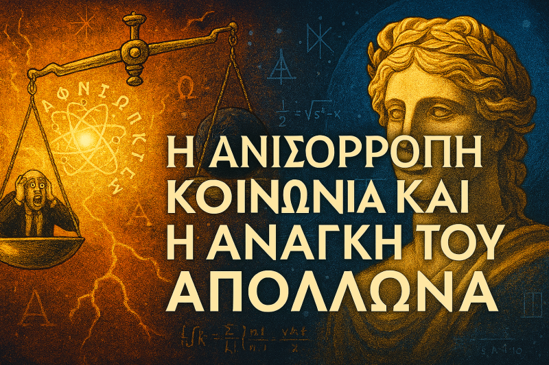 Η ανισόρροπη κοινωνία και η ανάγκη του Απόλλωνα